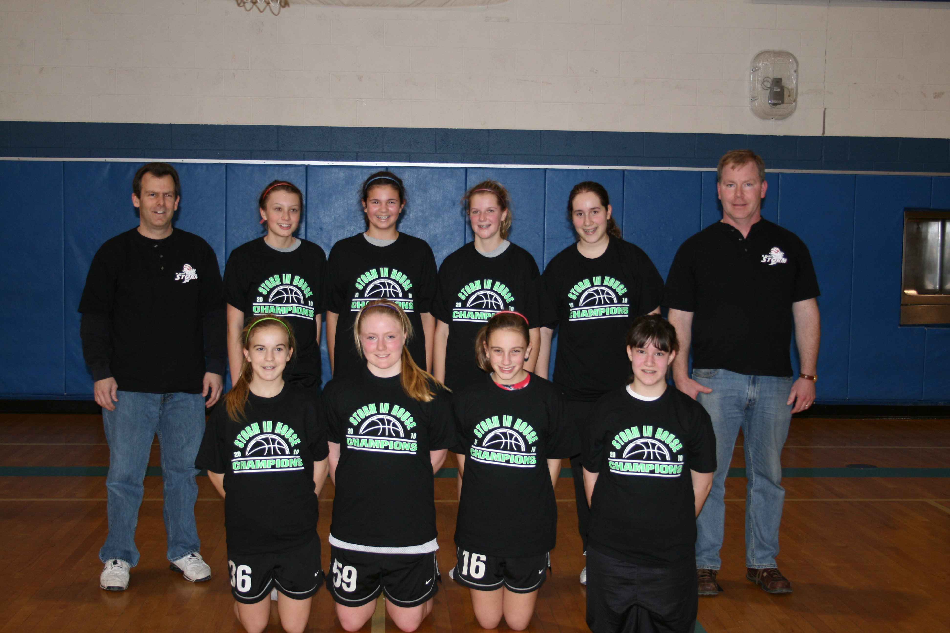 7th and 8th Girls In House Champions